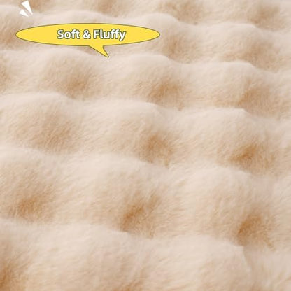 SHENGOCASE Pet Cushion Pad, Faux Fur Dog and Cat kneading Pillow, Cozy Bed Insert for Crate Pad Padding for Cage Kennel House Condo Shelf (27.5" x 41")