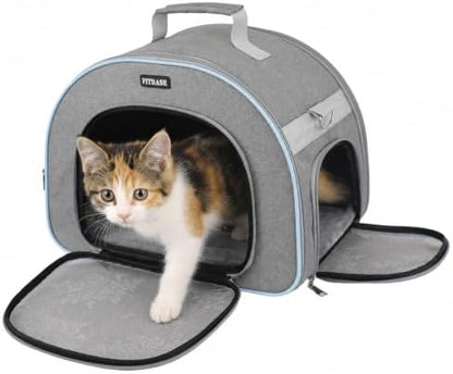 Cat Carrier Soft-Sided, 15.7X10.2X11.8 Inches, up to 11lbs