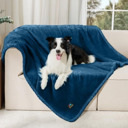 Luciphia Waterproof Blanket for Large Dog, Reversible Sherpa Couch Cover