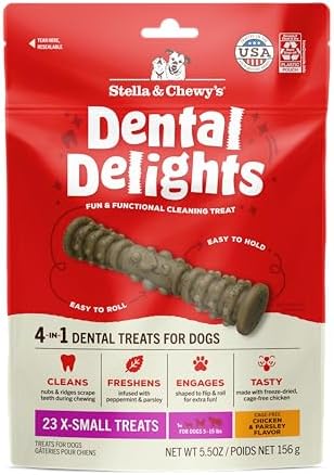 Stella & Chewy's Dental Delights Extra Small Chicken Dog Treats, 5.5 oz