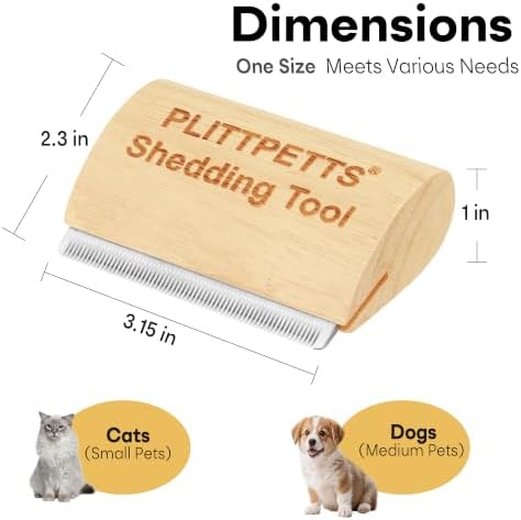 Cat Brush for Shedding, Deshedding Grooming Tool for Samll pets