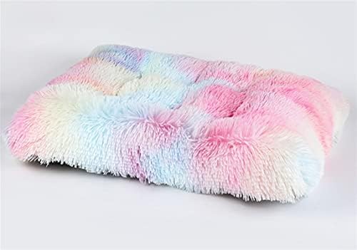 Long Plush Calming Pet Bed Cuddler Pet Bed Gradient Colorful M