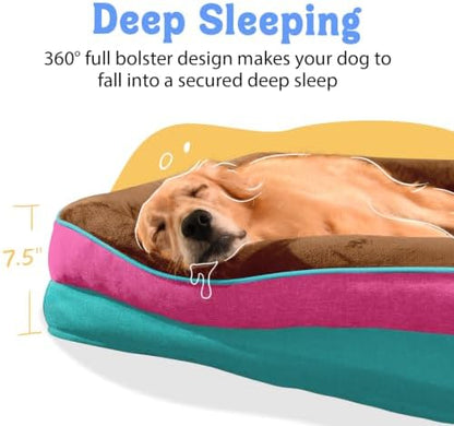 Chez Paw Waterproof Orthopedic XL Dog Bed for Large and Extra Large Dogs