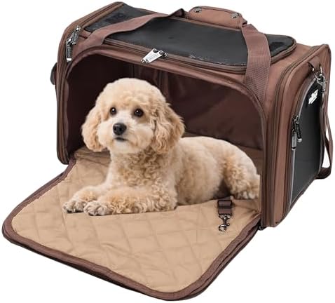 EliteField Deluxe Soft Pet Carrier for Cats and Dogs (3-Year Warranty)