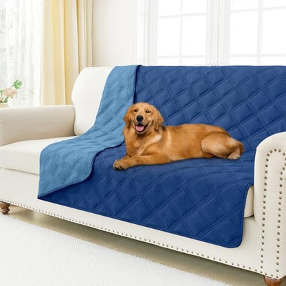 Smiry Waterproof Dog Bed Cover, Reversible Pet Blanket for Sofa Couch