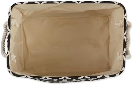 Bone Dry Pet Storage Collection Lattice Paw Print, Black, Small Rectangle