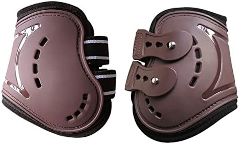 Horse Boots Open Front Jumping Tendon Sport Boots, Hind Fetlock Boots, Secure Leg Protection, Classic Breathable Equine Supplies, Set of 4