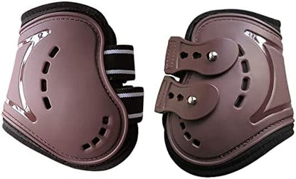 Horse Boots Open Front Jumping Tendon Sport Boots, Hind Fetlock Boots, Secure Leg Protection, Classic Breathable Equine Supplies, Set of 4