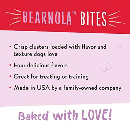 Charlee Bear Bearnola Bites Dog Treats, Cranberry Cobbler Flavor, 8oz (Pack of 2)