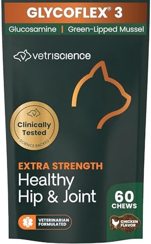 VetriScience Extra Strength Healthy Hip & Joint for Cats, Chicken, 60 Count