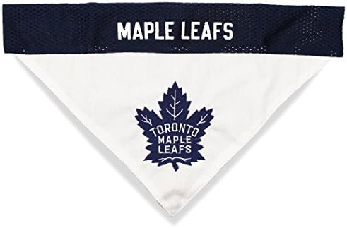 Pets First NHL Toronto Maple Leafs Reversible Bandana Size XX-Large for Dogs & Cats. 2 Sided Sports Bandana, Premium Embroidery Team Logo, Many NHL Teams Available
