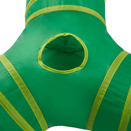 Cat Tunnels for Indoor Cats 3 Way Play Toy Kitty Tunnel Peek Hole Toy with Ball for Cat Tube Fun for Rabbits Kittens and Dogs