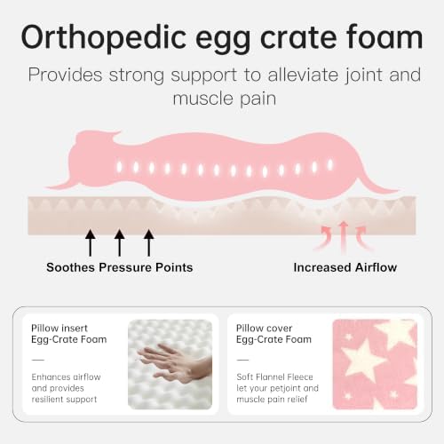 Orthopedic Dog Bed for Large Dogs with Removable Washable Cover