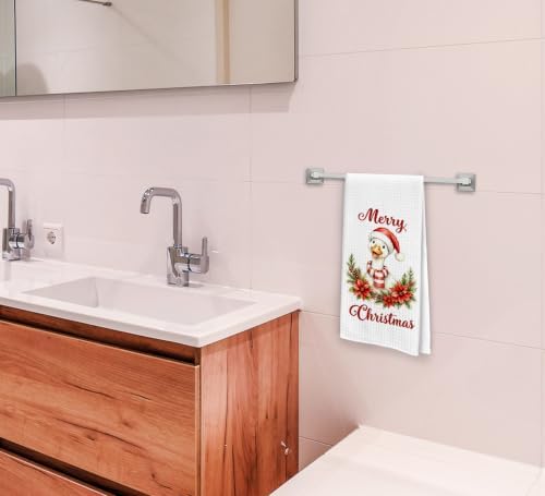 Merry Christmas Goose Kitchen Dish Towels Dishcloth 16x24 Inches