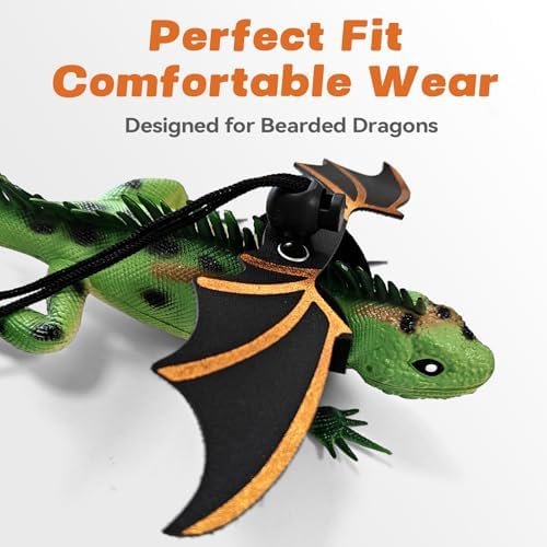 Dinosaur Wing Reptile Harness Set, S/M/L Adjustable Small Pets
