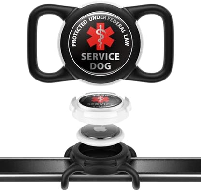 Waterproof AirTag Holder for Dog Collar, Soft Slide-On Dog AirTag Holder