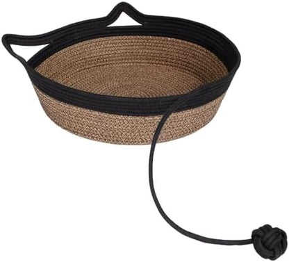 Cat Bed, Cotton Rope Instinct Basket for Cats, Handwoven Cat Beds