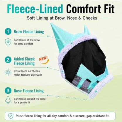 Horse Fly Mask for Horses with Ears