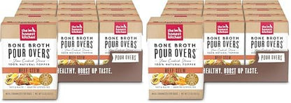 The Honest Kitchen Bone Broth Pour Overs Wet Toppers for Dogs,5.5 oz - Beef Stew,(Pack of 24)