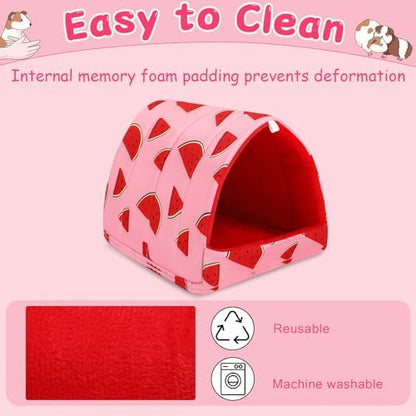 UPINS 2 Pack Guinea Pig Bed,Guinea Pig Hideout