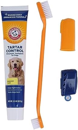 Arm & Hammer Tartar Control Dog Dental Kit, Banana Mint, 3-Piece, 2-Pack