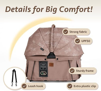 Sway2 Pet Car Seat and Carrier, 2-in-1 Booster Seat for Small Dogs and Cats