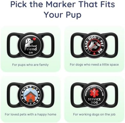 Waterproof AirTag Holder for Dog Collar, Soft Slide-On Dog AirTag Holder