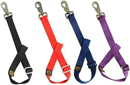 T TEKE Adjustable Heavy Duty Bucket Strap Hanger with Easy-on Hook (4 Pack), for Hay Nets, Buckets and Other Feeders