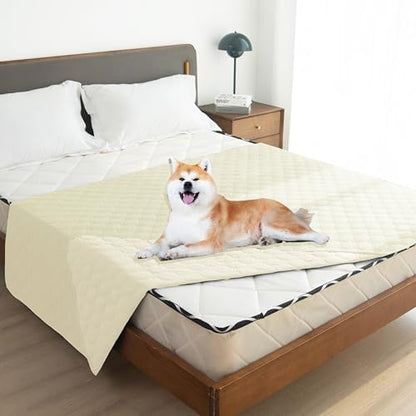 gogobunny Waterproof Pet Blanket for Bed, Washable Couch Cover for Dog Cat