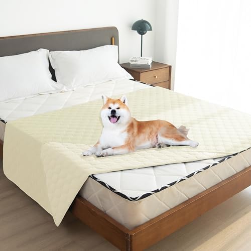 gogobunny Waterproof Pet Blanket for Bed, Washable Couch Cover for Dog Cat