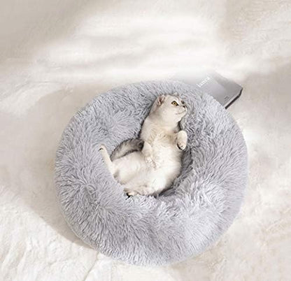 Cat Bed for Indoor Cats,Mini Plush Self Warming Kitten Bed, 20 Inch