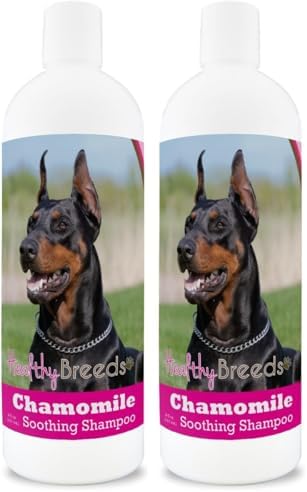 Healthy Breeds Doberman Pinscher Chamomile Soothing Dog Shampoo 8 oz (Pack of 2)