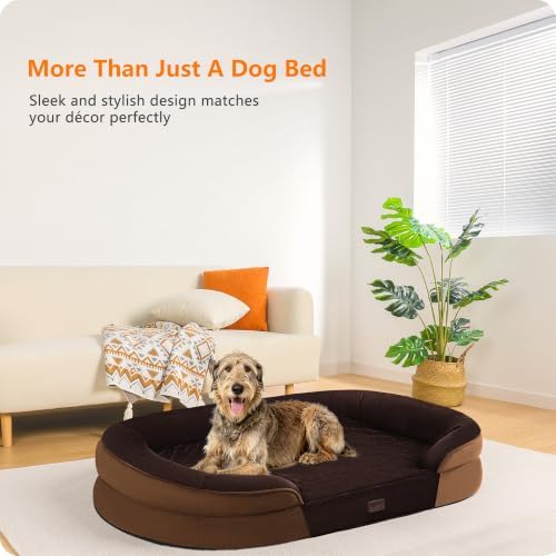 Orthopedic Waterproof XXX-Large Dog Bed Sofa, Gel Memory Foam, 53"