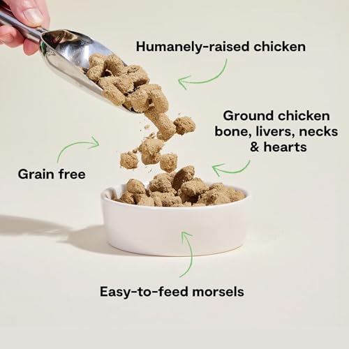 Open Farm Freeze Dried Raw Dog Food, Chicken Bite-Sized Morsels, 13.5oz Bag