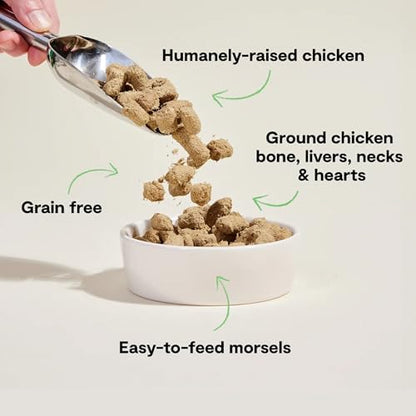 Open Farm Freeze Dried Raw Dog Food, Chicken Bite-Sized Morsels, 13.5oz Bag
