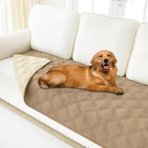 Smiry Waterproof Dog Bed Cover, Reversible Pet Blanket for Sofa Couch