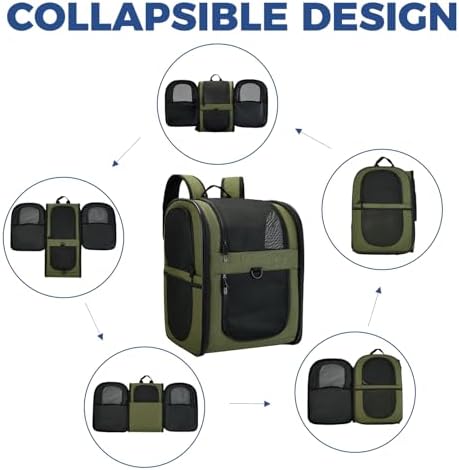 Apollo Walker Cat Carrier Backpack for Small Dogs and Cats Up to 18 lb