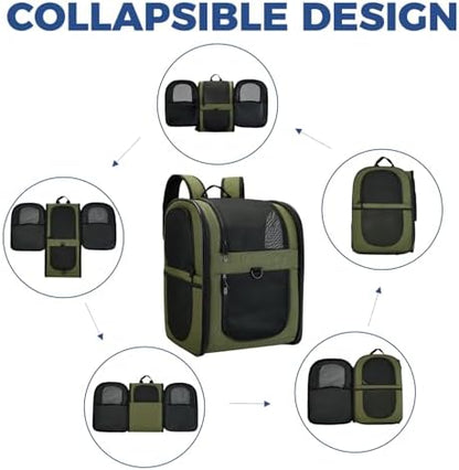Apollo Walker Cat Carrier Backpack for Small Dogs and Cats Up to 18 lb