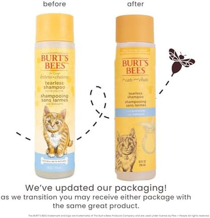Burts Bees for Pets Tearless Kitten Shampoo with Buttermilk, 10 Fl Oz, 2-Pk