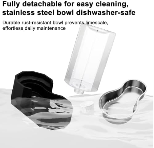 Sfozstra 8L Large Dog Water Dispenser: Gravity Pet Water Station