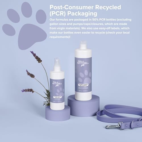 Paul Mitchell Pet Calming Lavender Mint Shampoo, Botanical-Infused Dog Shampoo, 16.9 fl oz