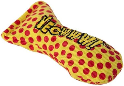 Yeowww! Catnip Stinkies Catnip Sardine Cat Toy - Dots, 3 in Fish Toy For Cats, 100% Stuffed with Premium Organically Grown, Made in USA