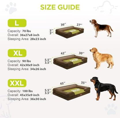 Waterproof Orthopedic Dog Bed for Extra Large Sized Dogs