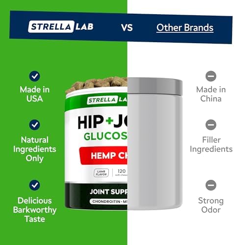 Advanced Joint Hemp Chews for Dogs Mobility - Hip & Joint Pain Relief Chews