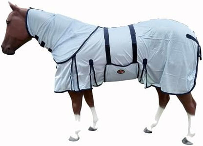 HILASON Horse Fly Sheet Breathable Mesh UV Protection Mosquito Bug Summer