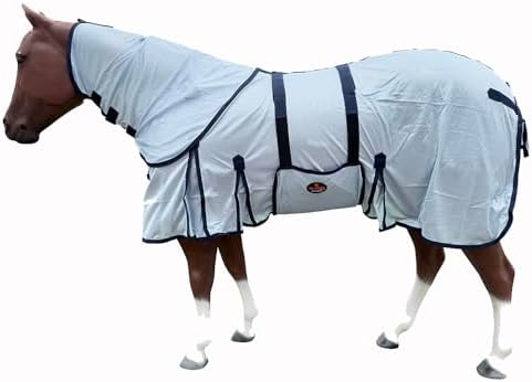 HILASON Horse Fly Sheet Breathable Mesh UV Protection Mosquito Bug Summer