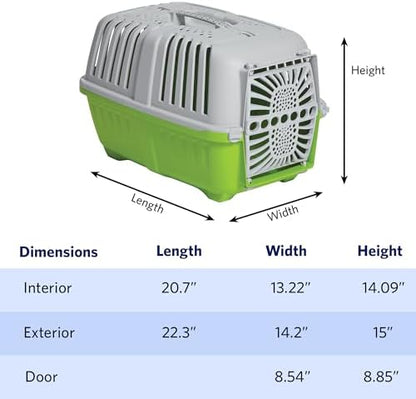 MidWest Homes Spree Travel Carrier, 22-Inch, Small Pet Crate