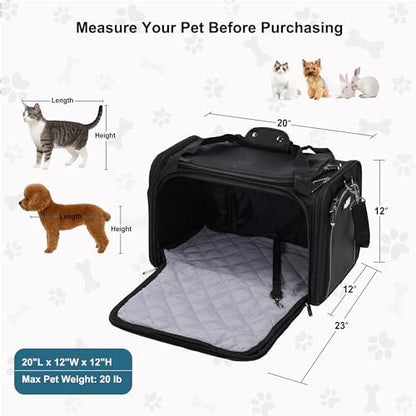 EliteField Deluxe Soft Pet Carrier for Cats and Dogs (3-Year Warranty)