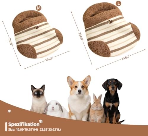 Cat Sleeping Bag Cat Beds for Indoor Cats Self-Warming Dog Sleeping Bag
