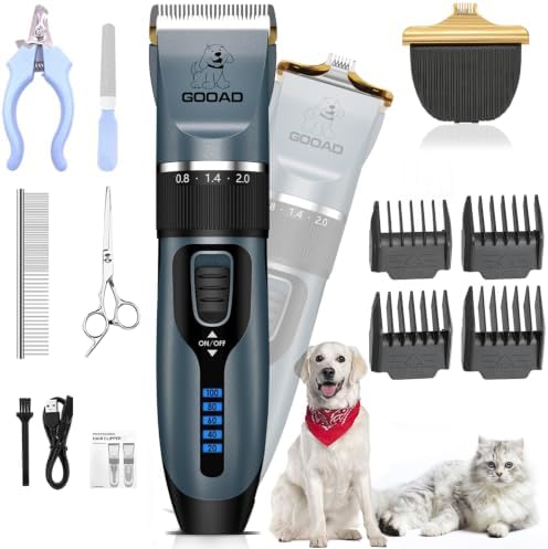 Dog Clippers Grooming Kit and Trimmer for Small and Large Dogs Cats